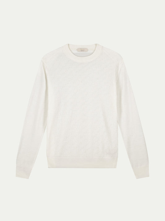 Ivory City Crew Basket Weave