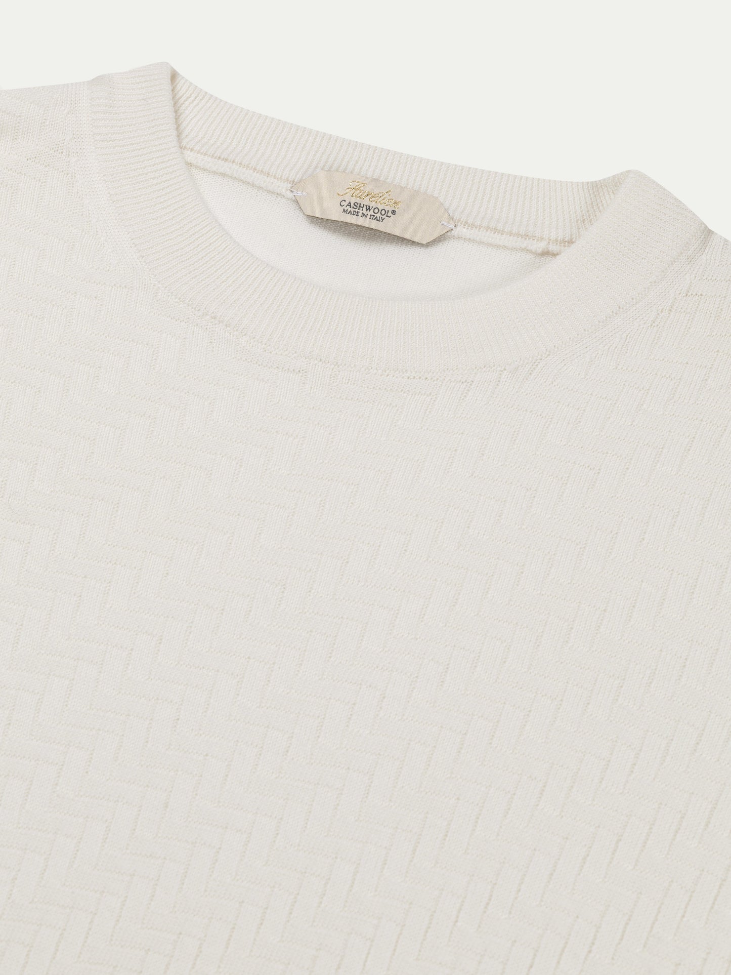 Ivory City Crew Basket Weave