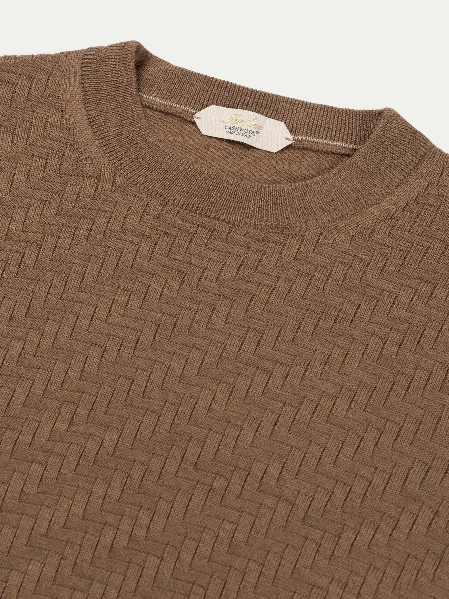 Brown City Crew Basket Weave