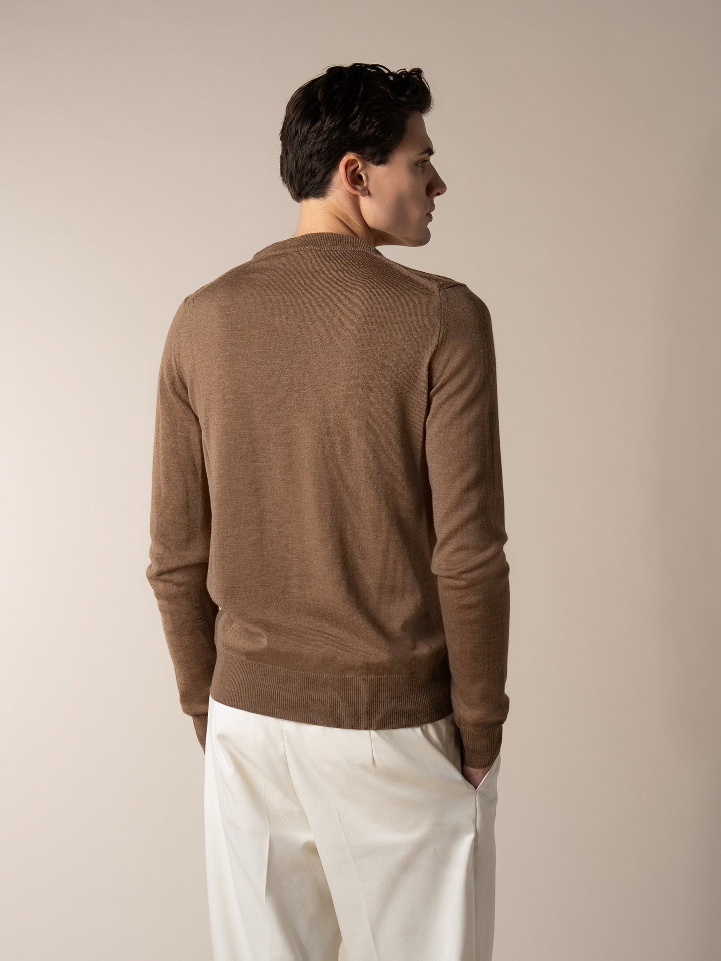 Brown City Crew Basket Weave