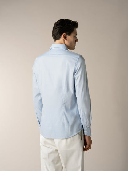 Light Blue Silk Shirt