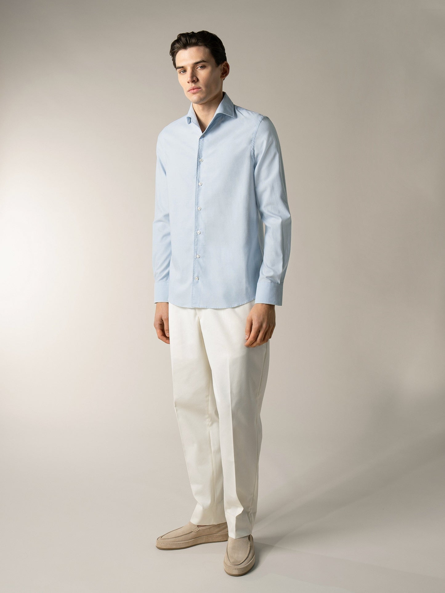 Light Blue Silk Shirt