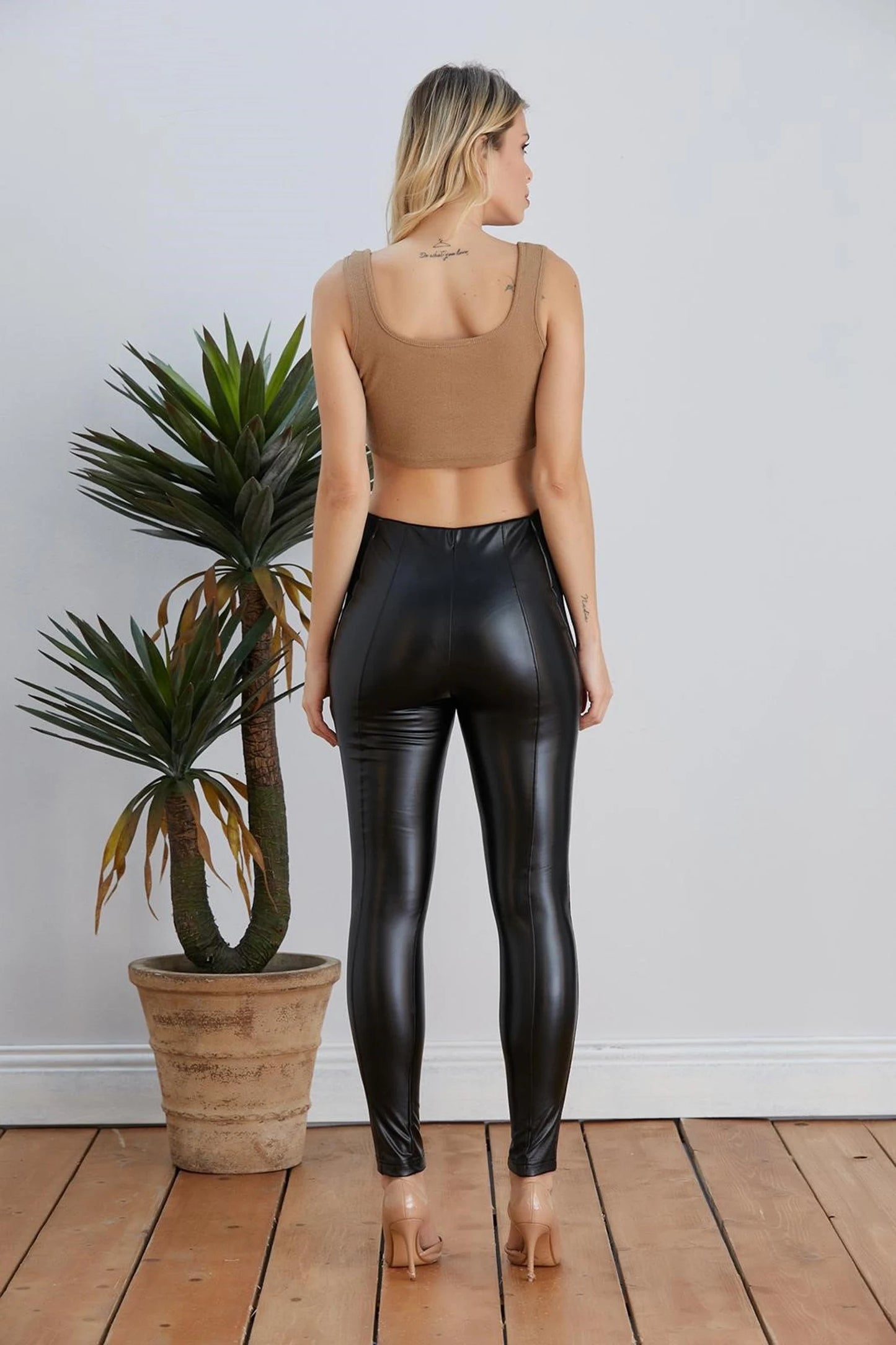 Women's Premium Leather Leggings | Luxury Style | Yildiz Studio