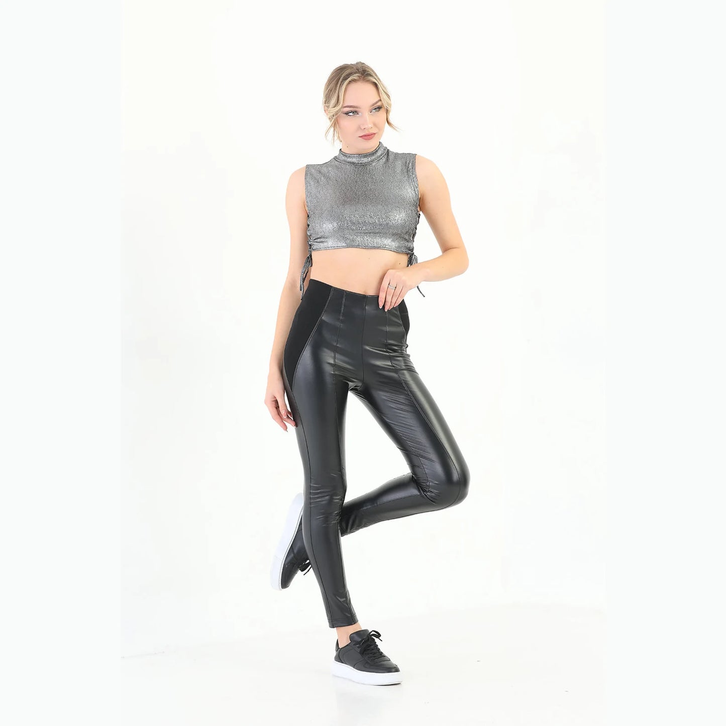 Women's Premium Leather Leggings | Luxury Style | Yildiz Studio