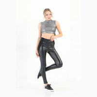 Women's Premium Leather Leggings | Luxury Style | Yildiz Studio