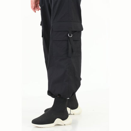 Yildiz WOMEN Baggy Cargo Parachute Pants | Wide Leg Multi-Pocket Streetwear Trousers