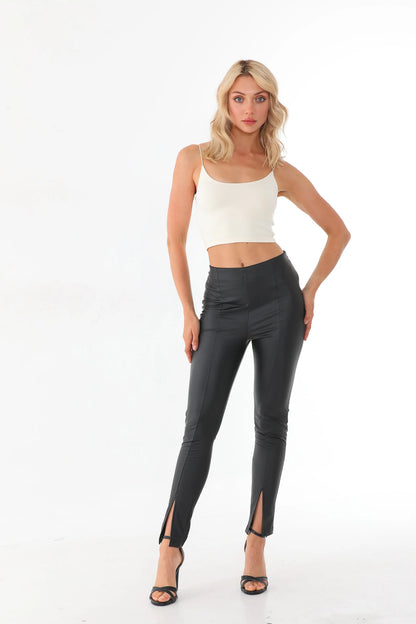 Basic Crop Cami Top – Women's Thin Strap Sleeveless Fitted Tank Top