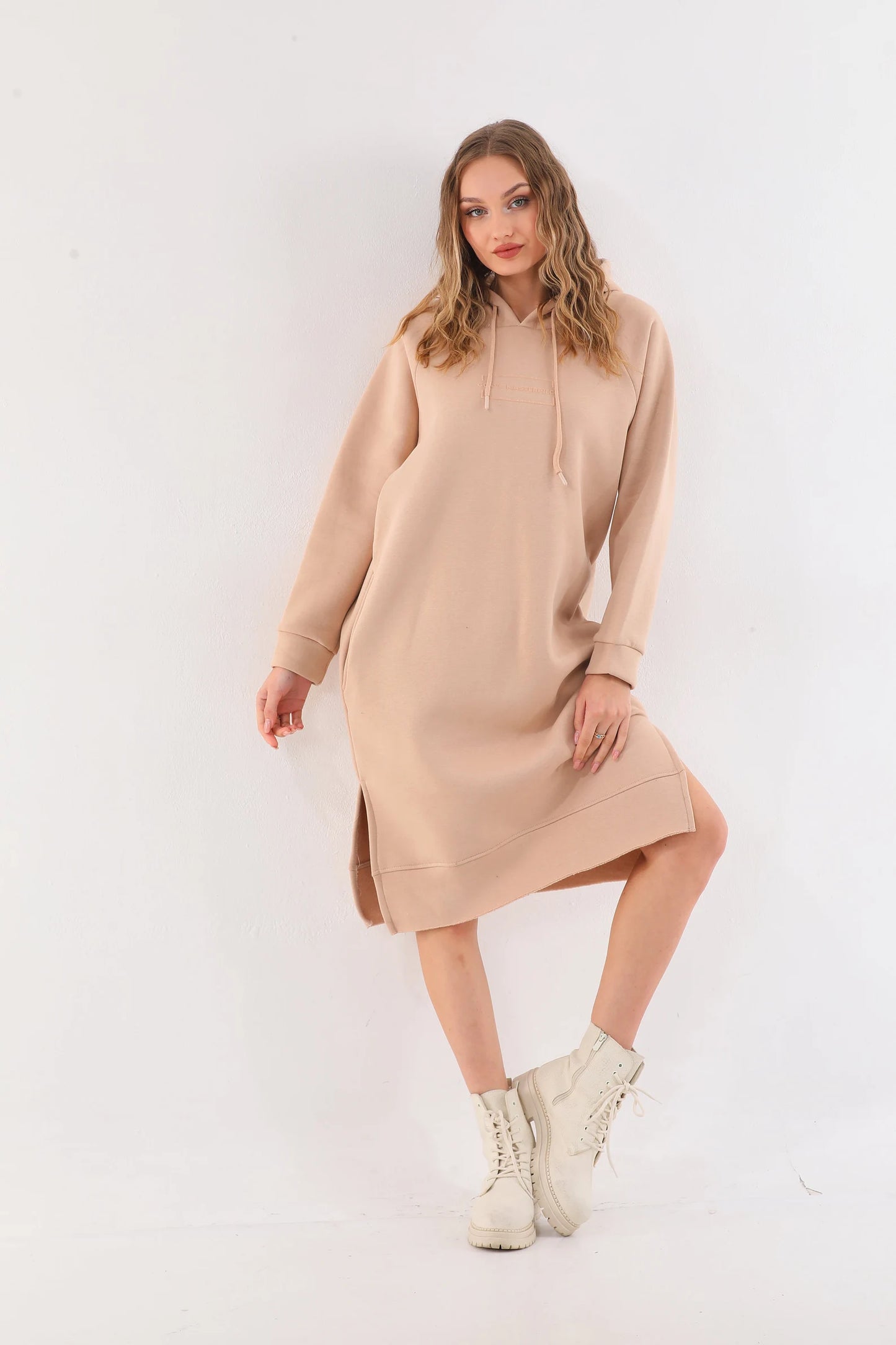 Women's Oversized Hoodie Dress | Casual Long Sleeve Sweatshirt Dress