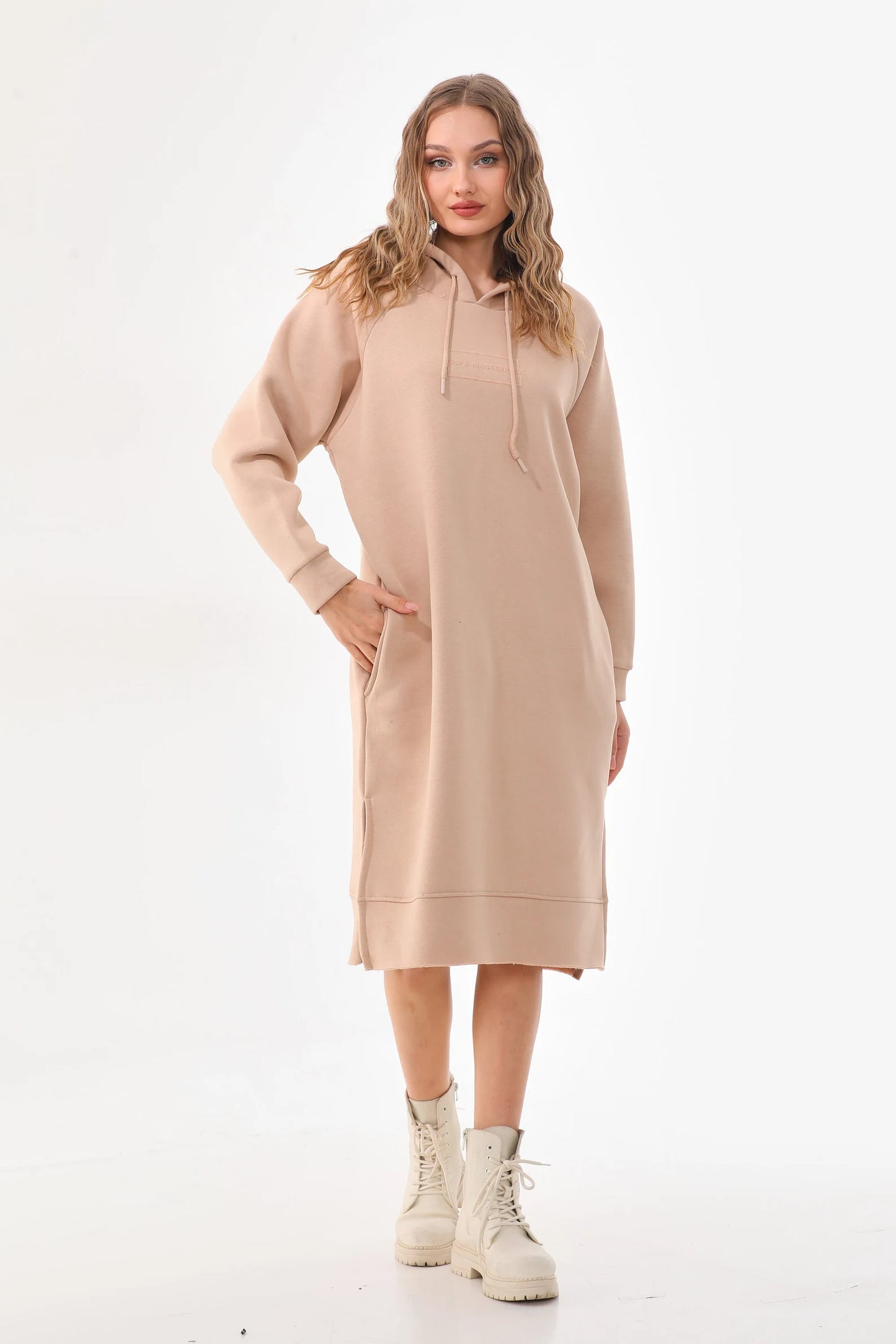 Women's Oversized Hoodie Dress | Casual Long Sleeve Sweatshirt Dress